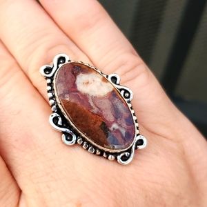 *Sale* New Jasper Silver Ring.